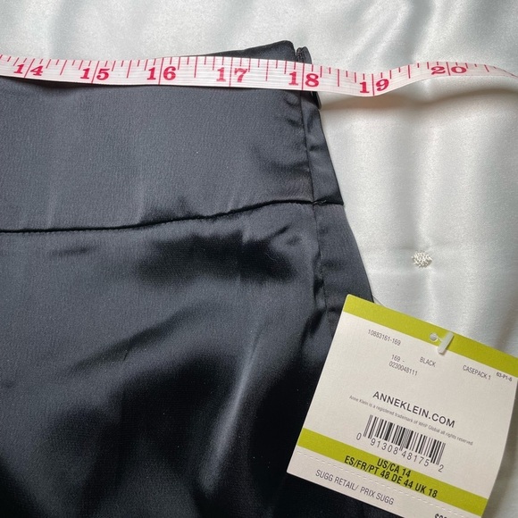 Anne Klein black high rise wide leg pants sz 14 - Picture 7 of 11